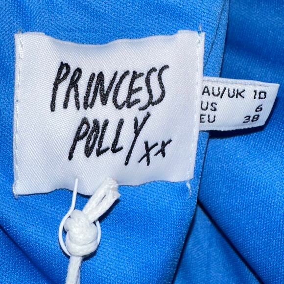 NWT Princess Polly Alaska Strapless Mini Dress in Blue Size 6 - Picture 6 of 16